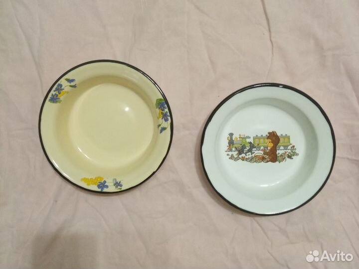 Тарелка эмалированная