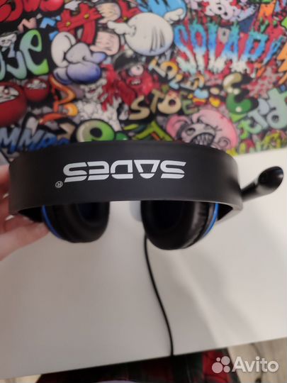 Проводные наушники Sades sa 701 T-power черные
