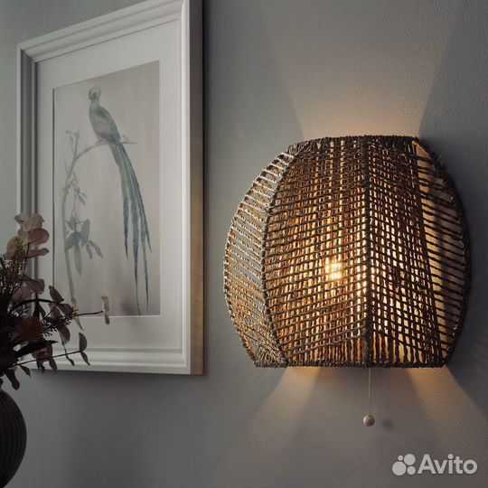 Новый бра из осоки ручной работы IKEA Моналг