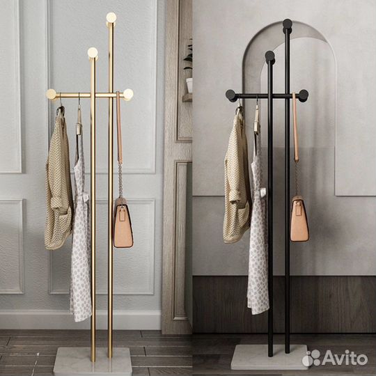 Вешалка напольная для одежды рейл