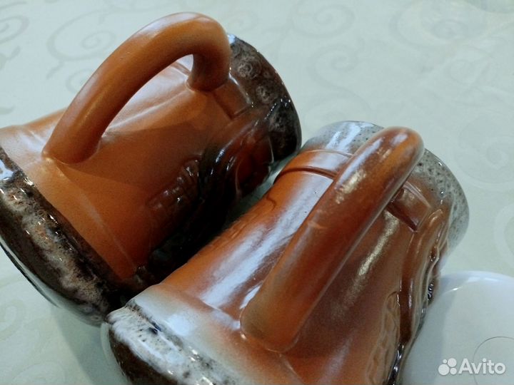 Глиняная кружка пивная