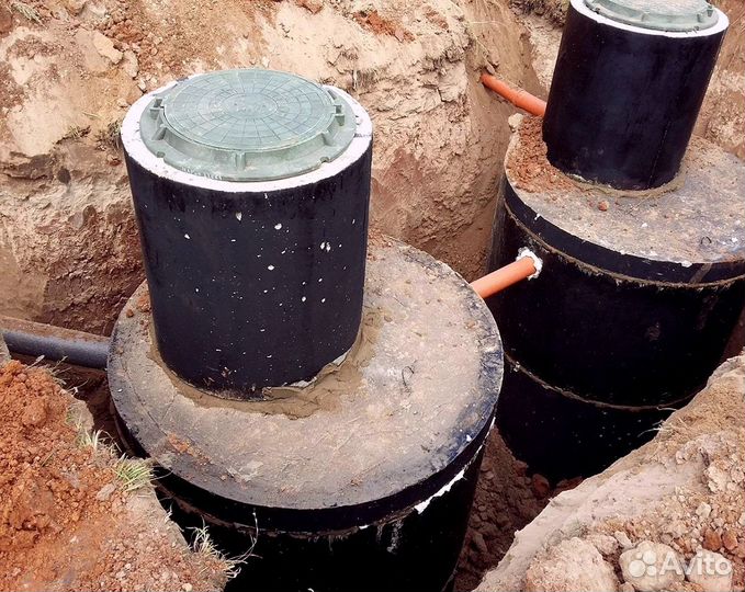 Септики под ключ из железобетонных колец