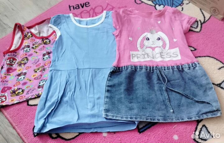 Вещи пакетом на девочку 98