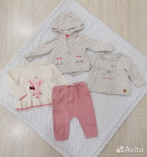 Вещи пакетом на девочку 68 74