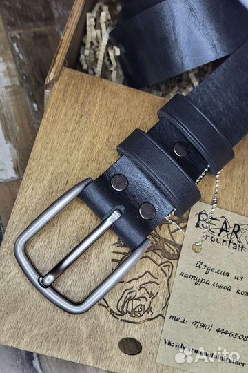 Ремень ручной работы из натуральной кожи