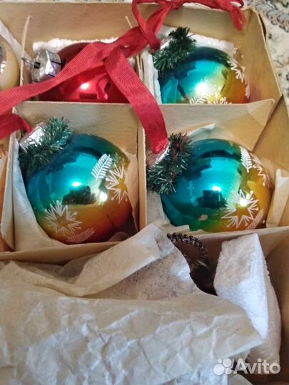 Ёлочные игрушки ГДР шары времен СССР