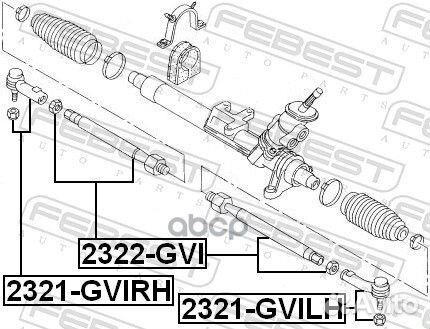 Тяга рулевая 2322-GVI 2322-GVI Febest