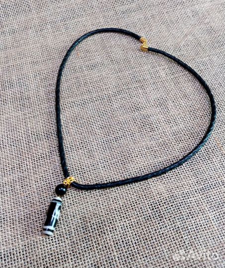 Подвеска-оберег с бусиной Дзи 