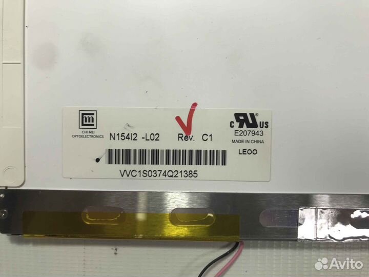 Матрица 15.4 для Dell vostro 1510 B154EW04