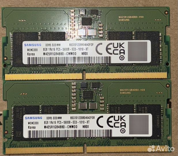 Оперативная память ddr5 5600 8+8gb samsung