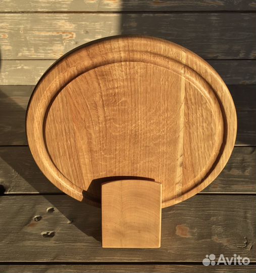 Доска разделочная круглая с подставкой