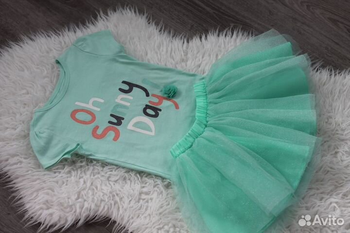 Комплект футболка и юбка Crazy8 на девочку 4 года