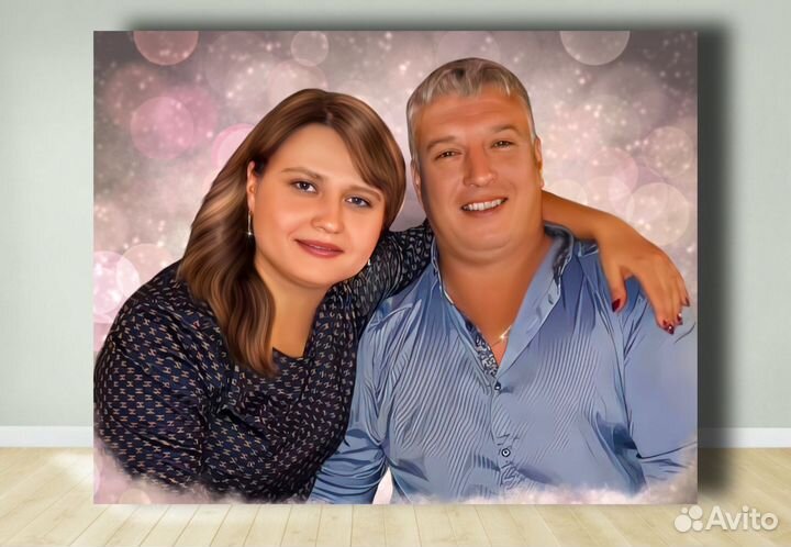 Портрет картина на холсте