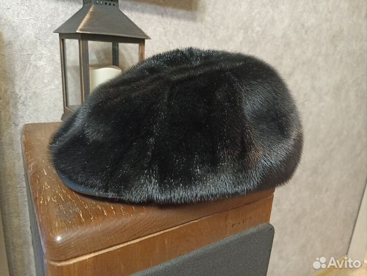 Меховая мужская кепка. Норка