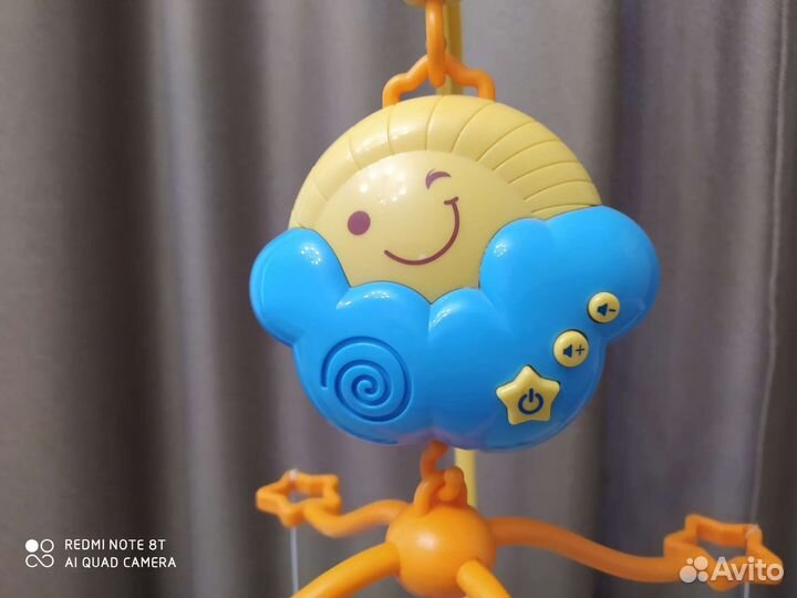 Мобиль на кроватку музыкальный детский