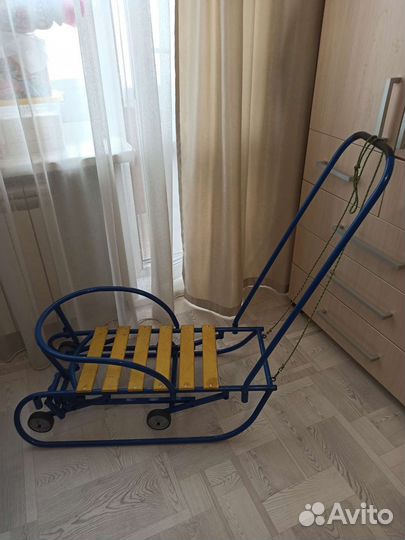 Детские санки с колесами