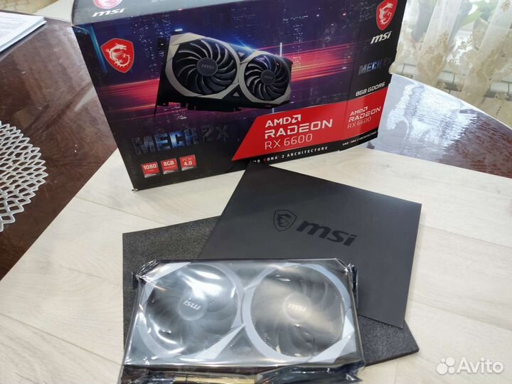 Видеокарта MSI mech 2x rx 6600