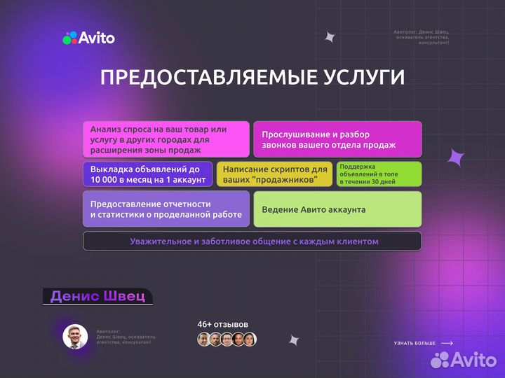 Авитолог, услуги авитолога, продвижение авито