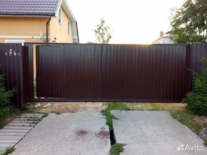 Откатные ворота под ключ