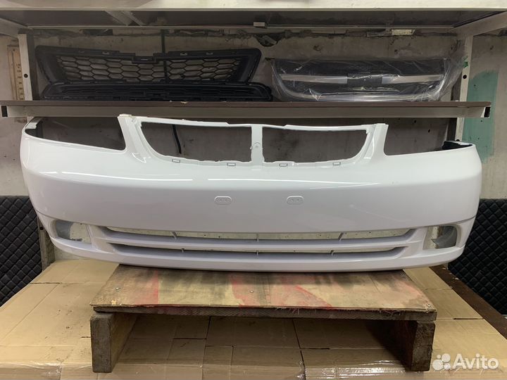 Chevrolet Lacetti бампер передний белый