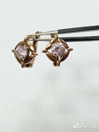 Серьги серебро СССР925