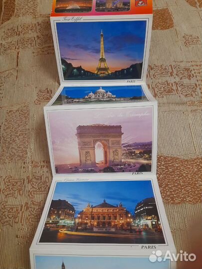 Открытки сувенир из Парижа 90х
