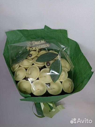 На заказ Шоколадные пельмени в букете