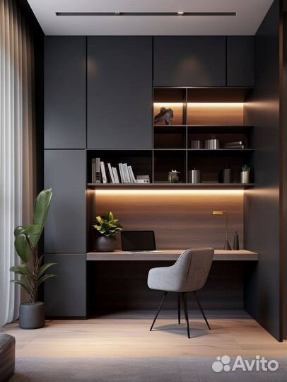 Шкаф с рабочей зоной на заказ