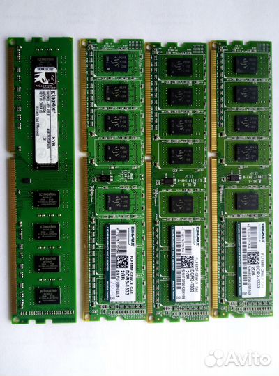 Оперативная память ddr3.4х 2гб 1333