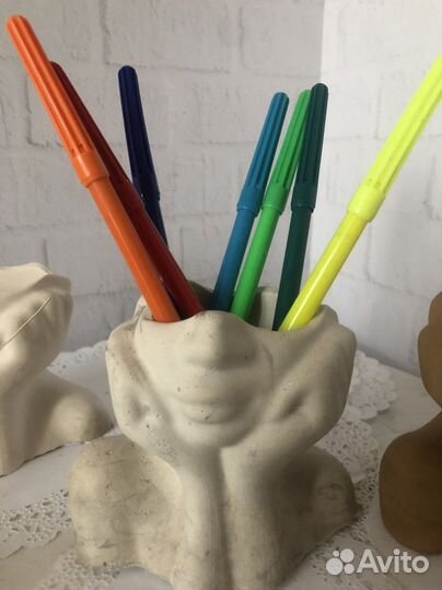 Гипсовое кашпо