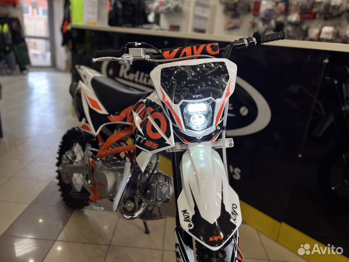 Питбайк Kayo Basic K125EA полуавтомат, эл. стартер