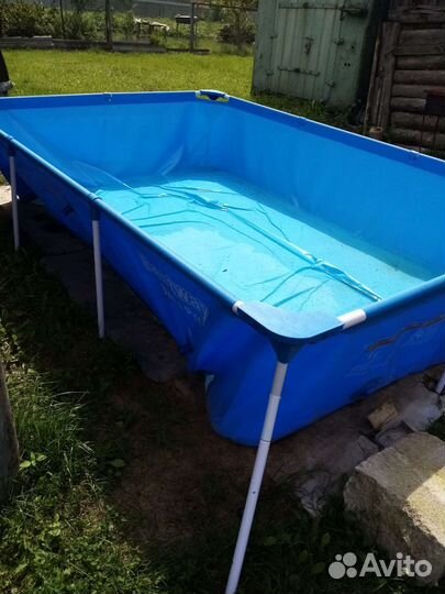 Каркасный бассейн прямоугольный бу