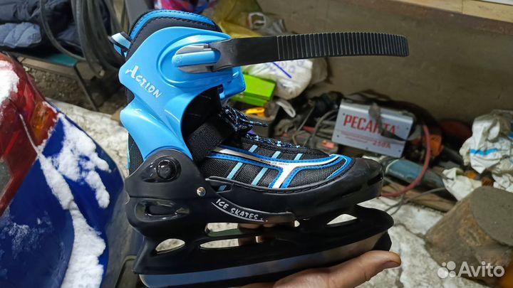 Коньки детские раздвижные 34 37 размер