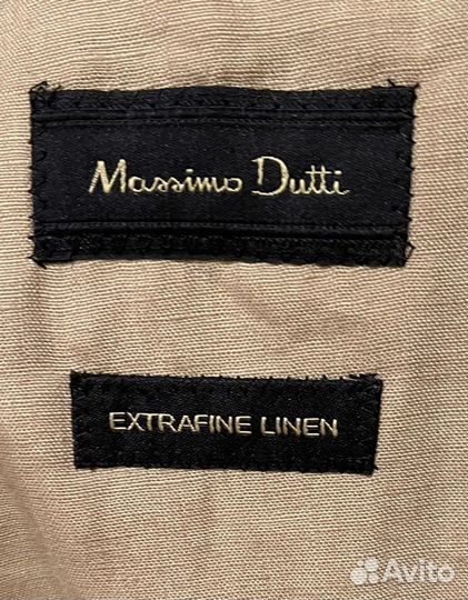 Льняной мужской пиджак Massimo Dutti