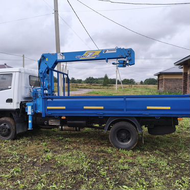 Бортовой грузовик BAW Fenix с КМУ Tadano, 2012