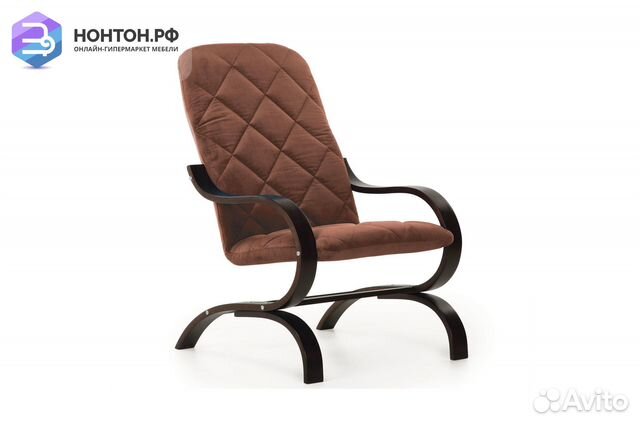 Кресло Лидер коричневое