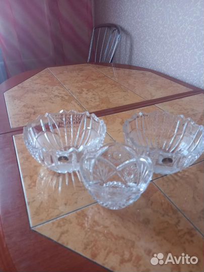 Вазы, салатники, бокалы хрусталь из СССР