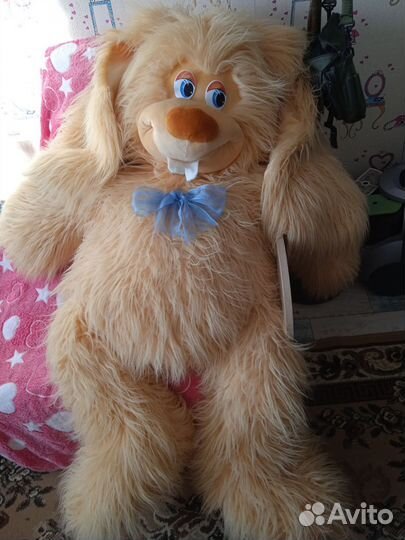 Мягкие игрушки,медведь и заяц