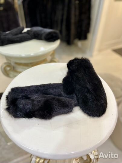 Норковые варежки Новые разные варианты