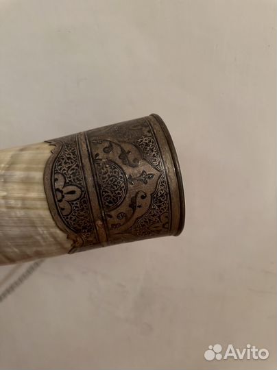 Огромный рог африканского буйвала Антиквариат