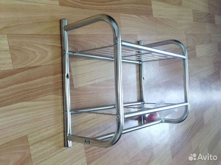 Полка для ванной хромированная новая