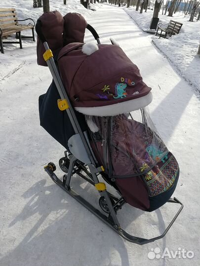 Санки коляска nika