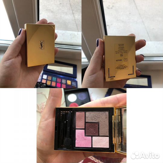 Палетки теней fenty, ysl, nars, bobbi brown, mac