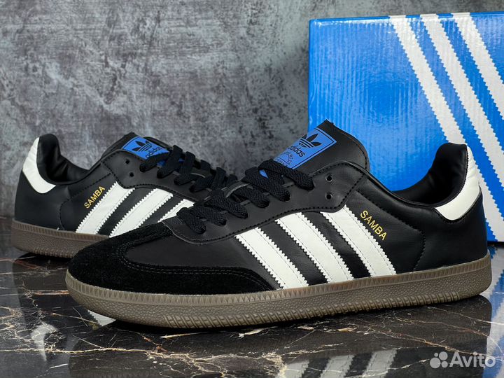 Adidas Samba Black Leather