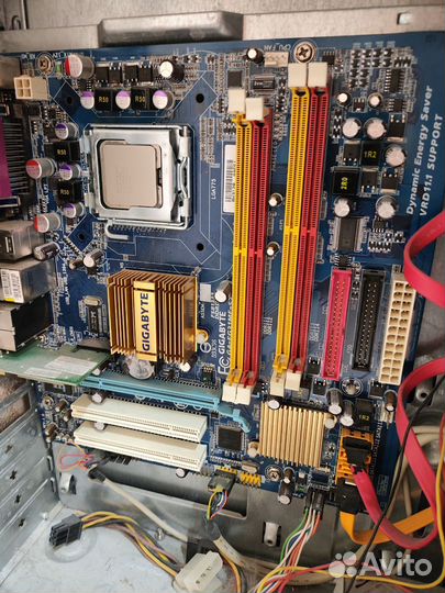 Мать Gigabyte GA-EG31MF-S2 + Xeon X5460+ 4Gb озу