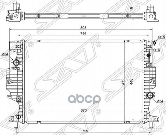 Радиатор Ford Mondeo 14-19 / Galaxy 15-19 / S-M