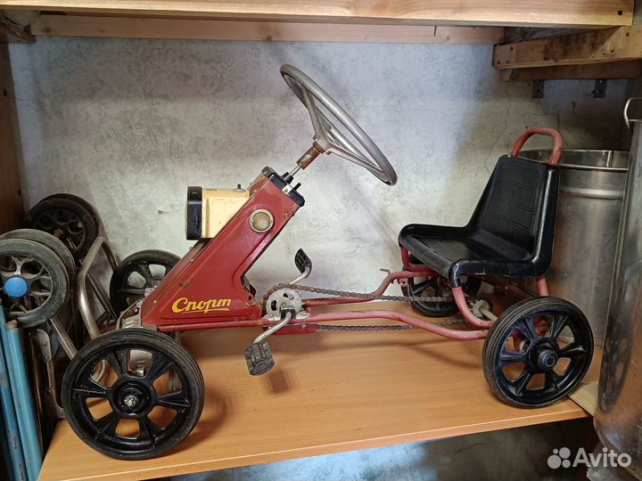 Карт детский СССР, педальный Спорт