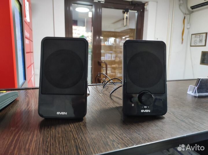 Колонки Sven 312, 2.0, черный