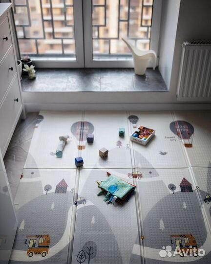 Детский коврик для ползания новый (заводской брак)