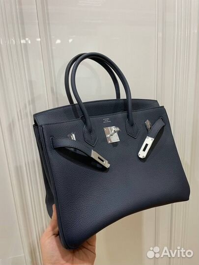 Сумка Hermes Birkin 30 синяя